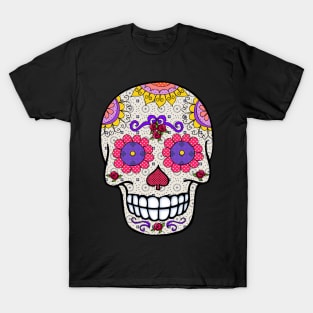 Day of the Dead Style Sugar Skull T-Shirt